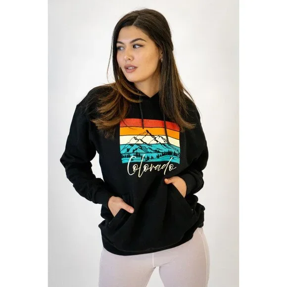 Colorful Colorado Black Hoodie - Picture 3 of 3